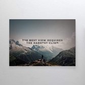 Walljar - The Best View - Muurdecoratie - Poster met lijst