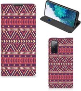 Bookcase Geschikt voor Samsung Galaxy S20 FE Smart Cover Aztec Purple