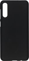 Hoesje Geschikt voor Samsung Galaxy A50 / A30s - Effen Backcover - Zwart