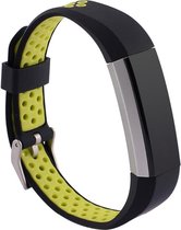 Shop4 - Fitbit Alta Bandje - Siliconen Groen Zwart