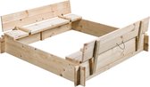 Bol.com Swing King zandbak Gucio 120x120x20cm - blank aanbieding