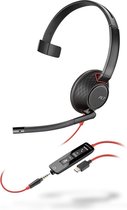 POLY Blackwire 5210 Headset Hoofdband USB Type-C Zwart