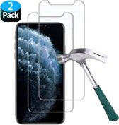 Screenprotector Glas - Tempered Glass Screen Protector - 2x Geschikt voor: Apple iPhone 11 Pro Max