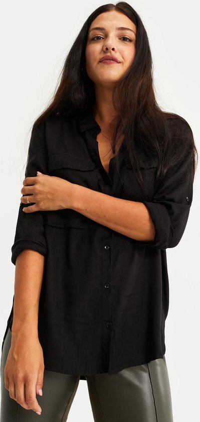 WE Fashion Dames blouse met borstzakken | bol.com