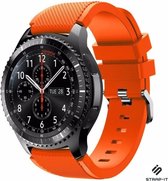 Strap-it Siliconen smartwatch bandje - geschikt voor Samsung Galaxy Watch 1 46mm / Galaxy Watch 3 45mm / Gear S3 Classic & Frontier - oranje