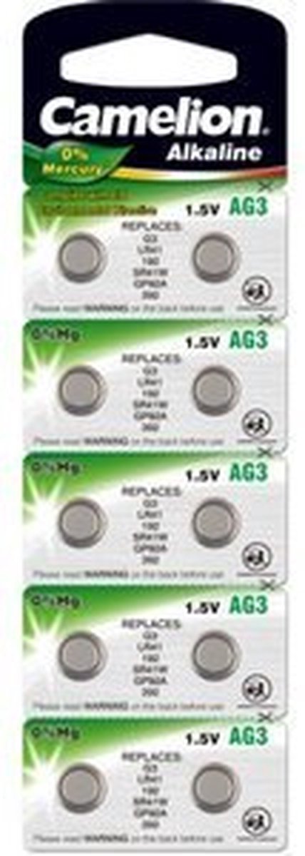 Piles boutons Alcaline AG 3 / LR41 / 392 / 192 / Blister de 2 piles « SANS  MERCURE » CAMELION - Cdiscount Jeux - Jouets