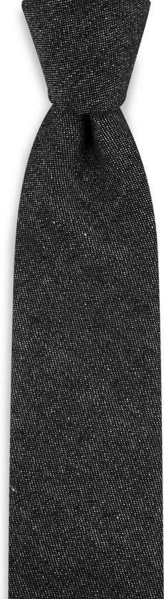 Sir Redman - Stropdassen - denim stropdas zwart - zwart