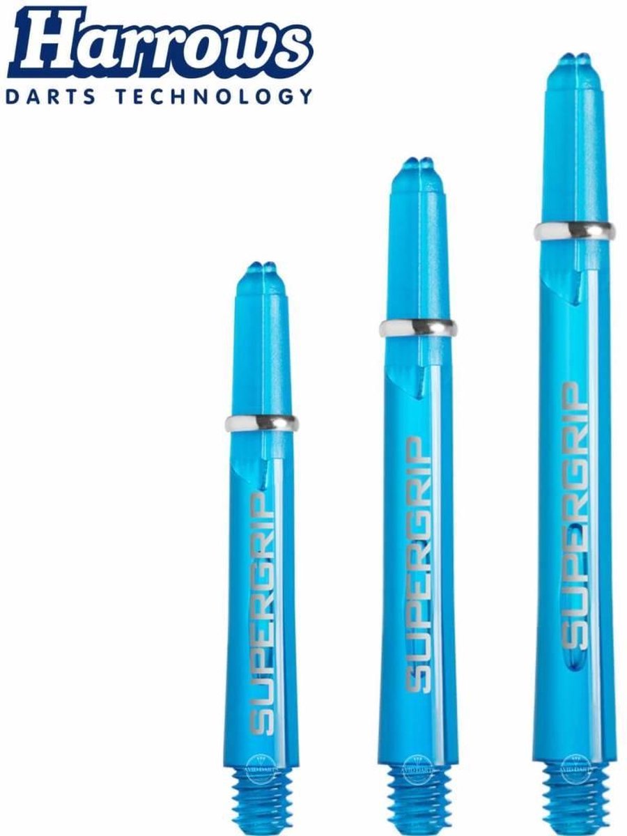 Harrows Supergrip Light Blue - Dart Shafts Short