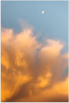 Poster – Oranje Stapelwolken - 100x150cm Foto op Posterpapier