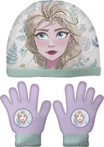 Disney Handschoenen En Muts Frozen Ii Acryl Paars 3-delig
