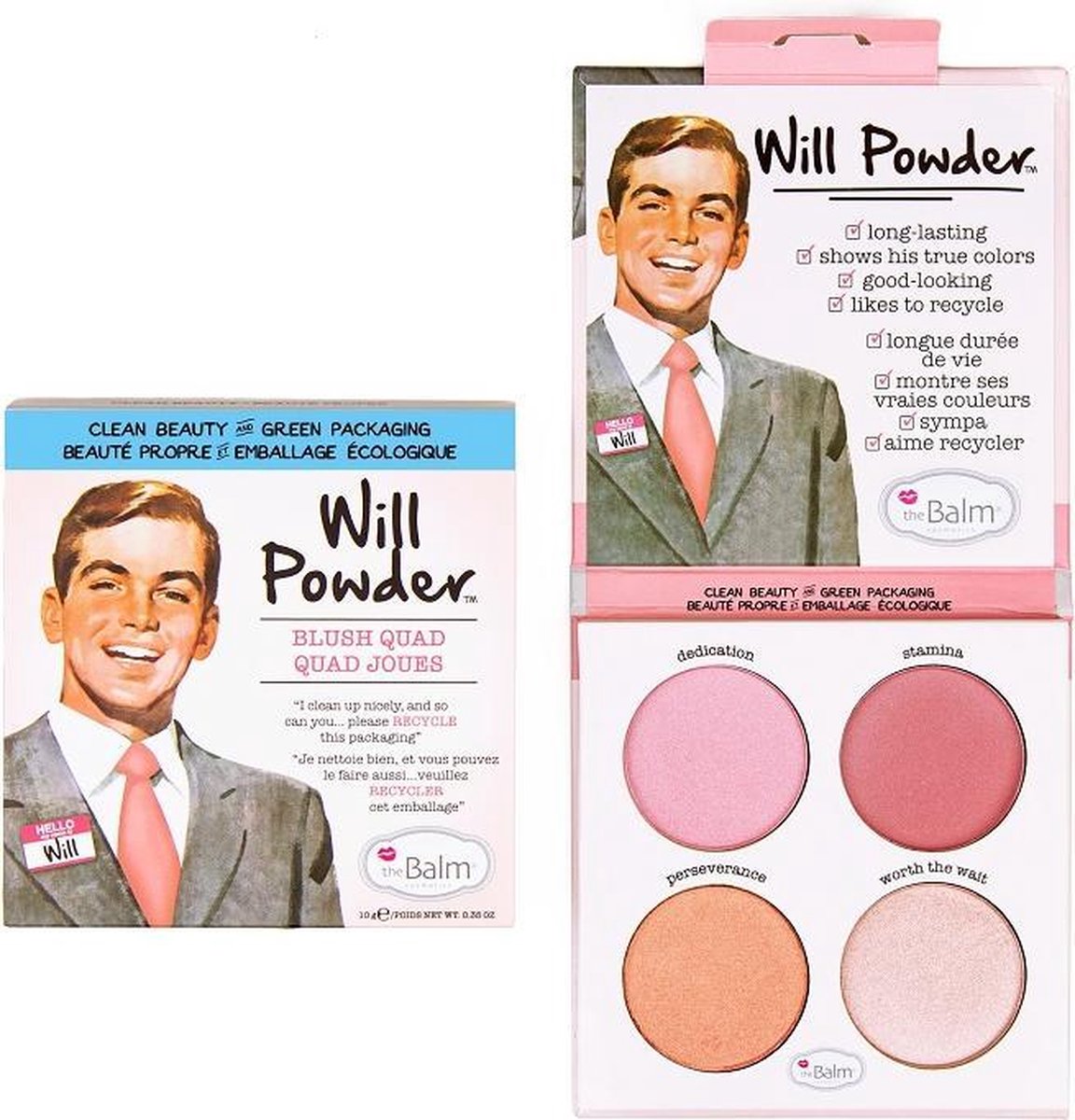 The Balm - Will Powder Blush Quad Palette Of Gowns To Cheeks 10G