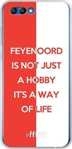 6F hoesje - geschikt voor Honor 10 -  Transparant TPU Case - Feyenoord - Way of life #ffffff
