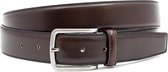 Miguel Bellido Classic Bruine pantalon heren riem - heren riem - 3.5 cm breed - Bruin - Echt Leer - Taille: 110cm - Totale lengte riem: 125cm