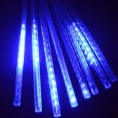 Kerst - LED Meteoorregen Buis - 20 cm - Blauw
