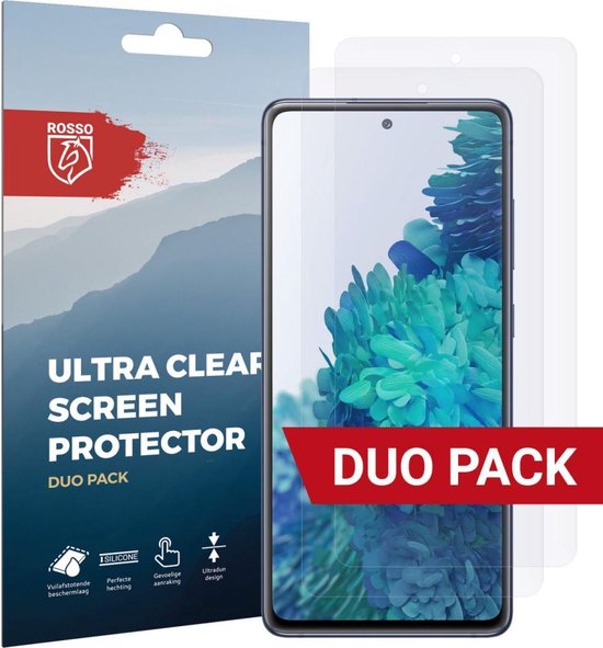 Rosso Screen Protector Ultra Clear Duo Pack Geschikt voor Samsung Galaxy S20 FE | TPU Folie | Case Friendly | 2 Stuks