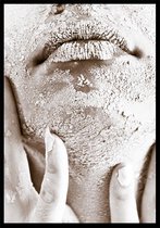 Punt. Poster - Sensual Fotografie - 84.1 X 59.4 Cm - Wit