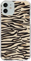 Apple iPhone 12 Pro Hoesje - Casetastic - Soft Serie - TPU Backcover - Savannah Zebra - Hoesje Geschikt Voor Apple iPhone 12 Pro