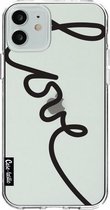 Casetastic Apple iPhone 12 / iPhone 12 Pro Hoesje - Softcover Hoesje met Design - Written Love Black Print