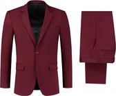 GENTS | Pak Kostuum Heren linnenlook rood 0124 Maat 54