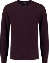 GENTS | Trui Heren Roundneck structuur rood Maat L