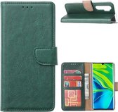 Xiaomi Mi Note 10 Lite - Bookcase Groen - portemonee hoesje