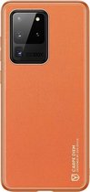 Hoesje geschikt voor Samsung Galaxy S20 Ultra - dux ducis yolo case - oranje