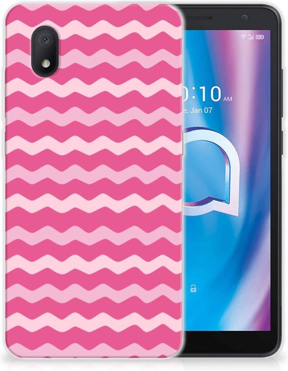 Alcatel 1B (2020) TPU bumper Waves Pink