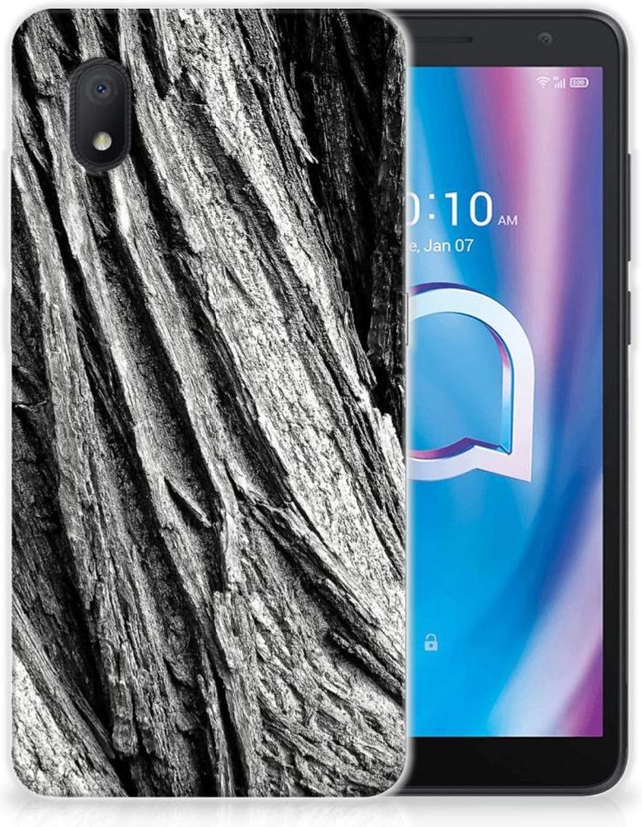 Bumper Hoesje Alcatel 1B (2020) Boomschors Grijs