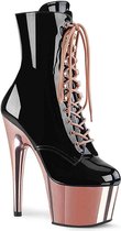 Pleaser Plateau Laarzen, Paaldans schoenen -39 Shoes- ADORE-1020 Paaldans schoenen Zwart/Roze