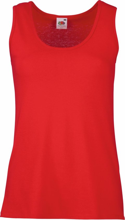 Fruit Of The Loom Dames / Vrouwen Dames-Fit Valueweight Hemd (Rood)