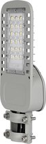 LED Straatlamp Slim - Viron Unato - 30W - Natuurlijk Wit 4000K - Waterdicht IP65 - Mat Grijs - Aluminium - SAMSUNG LEDs - BSE