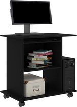 Bureau - Computerbureau - Schijftafel - zwart - 80x50x75 cm