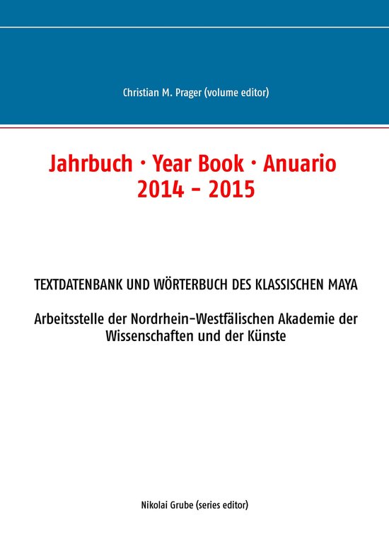 Jahrbuch · Year Book · Anuario 2014 - 2015 - cover