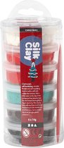 Silk Clay®, kleuren assorti, Kerstmis, 6x14gr
