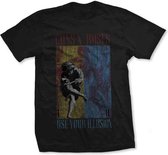 Guns N' Roses Heren Tshirt -L- Use Your Illusion Zwart