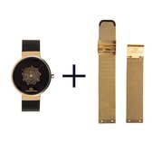 Dresselberg TORY gouden kast / twee bandjes: zwart + goud