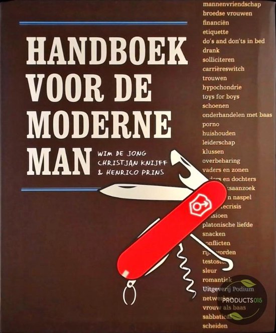 Cover van het boek 'Handboek voor de moderne man' van Wim de Jong