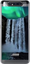 Samsung Galaxy A80 Hoesje Transparant TPU Case - Waterfall Polar Lights #ffffff