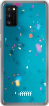Samsung Galaxy A41 Hoesje Transparant TPU Case - Confetti #ffffff