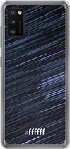 Samsung Galaxy A41 Hoesje Transparant TPU Case - Moving Stars #ffffff