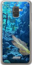 Samsung Galaxy A8 (2018) Hoesje Transparant TPU Case - Coral Reef #ffffff