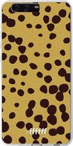 Huawei P10 Plus Hoesje Transparant TPU Case - Cheetah Print #ffffff