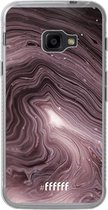 Samsung Galaxy Xcover 4 Hoesje Transparant TPU Case - Purple Marble #ffffff