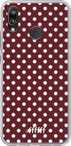 Huawei P20 Lite (2018) Hoesje Transparant TPU Case - Burgundy Dots #ffffff