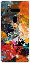 HTC U12+ Hoesje Transparant TPU Case - Colourful Palette #ffffff