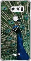 LG V30 (2017) Hoesje Transparant TPU Case - Peacock #ffffff
