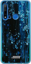 Huawei P20 Lite (2019) Hoesje Transparant TPU Case - Bubbling Blues #ffffff