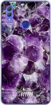 Honor Note 10 Hoesje Transparant TPU Case - Purple Geode #ffffff