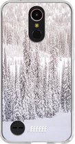 LG K10 (2017) Hoesje Transparant TPU Case - Snowy #ffffff