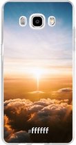 Samsung Galaxy J5 (2016) Hoesje Transparant TPU Case - Cloud Sunset #ffffff